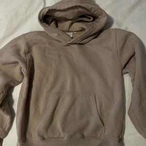 Aritzia Women's Tan Hoodie Sweater